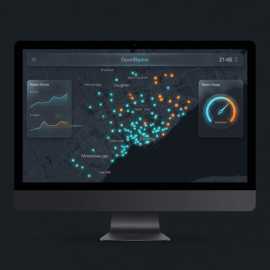 OpenRadon Dashboard Mockup
